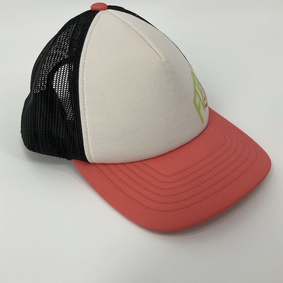 Fox Racing Neon Snapback Trucker Hat Black Orange White Cap Mesh Adjustable - Picture 8 of 13